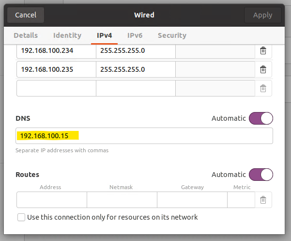 Setting up the DNS